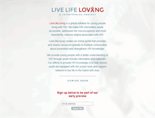Tablet Screenshot of livelifeloving.org